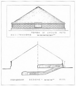 Mausoleo Lucilio Peto sezione